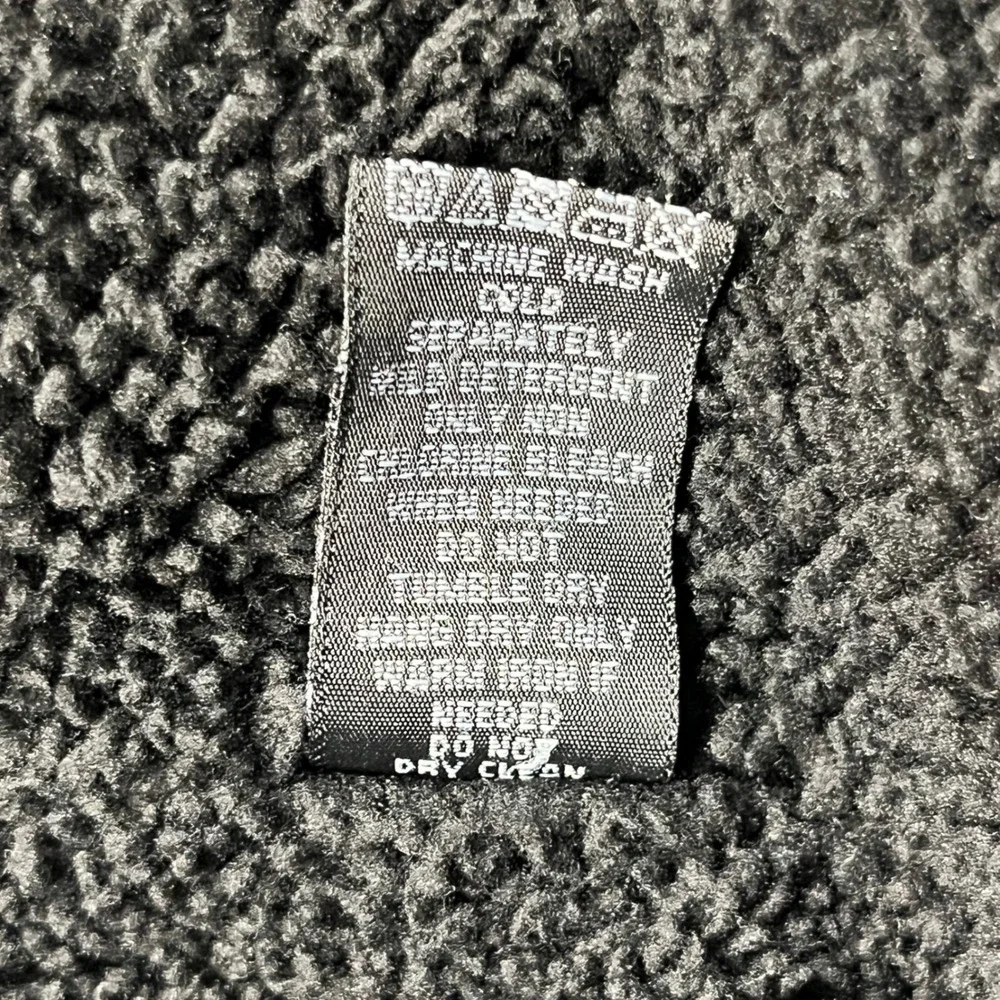 Aeropostale Full Zip Hoodie Mens 2XL Black Sherpa Lined NYC 1987 Graphic Jacket - Picture 7 of 15
